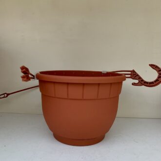Vaso Basket cm 20 rosso mattone