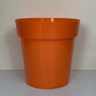 Vaso tondo cm 15 arancione fluo