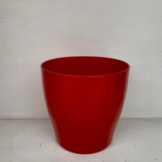 Vaso tondo 13cm Rosso